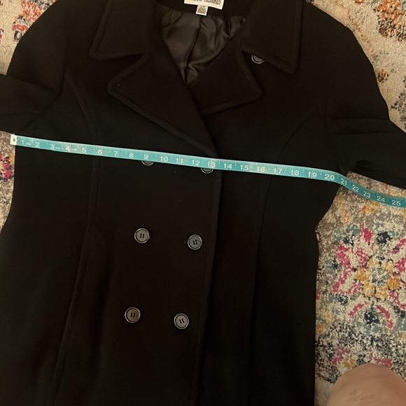 Black Pea Coat - Picture 6 of 8